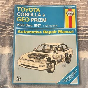 Toyota Corolla & Geo Prizm manual 1993-97